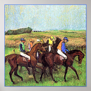 Póster Cavalos de Degas