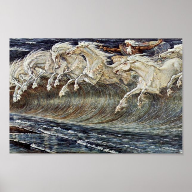 Poster Cavalos De Netuno Por Crane Walter (Frente)