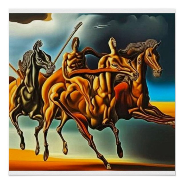 Póster Cavalos do Apocalipse (Frente)