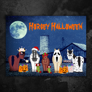 Poster Cavalos Fofos em Fantasias de Halloween
