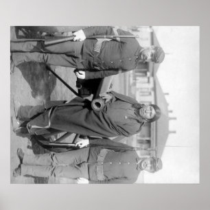 Póster Cavalos indianos da abundância de Oglala com o