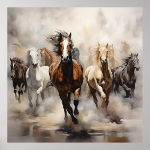 Poster Cavalos Indomados Libertados