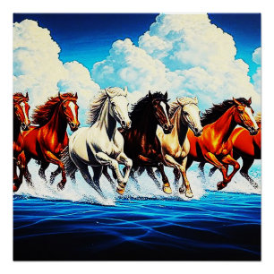 PÓSTER CAVALOS NO CÉU