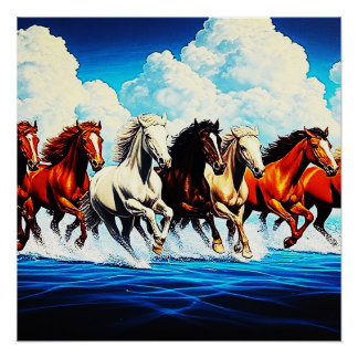 PÓSTER CAVALOS NO CÉU