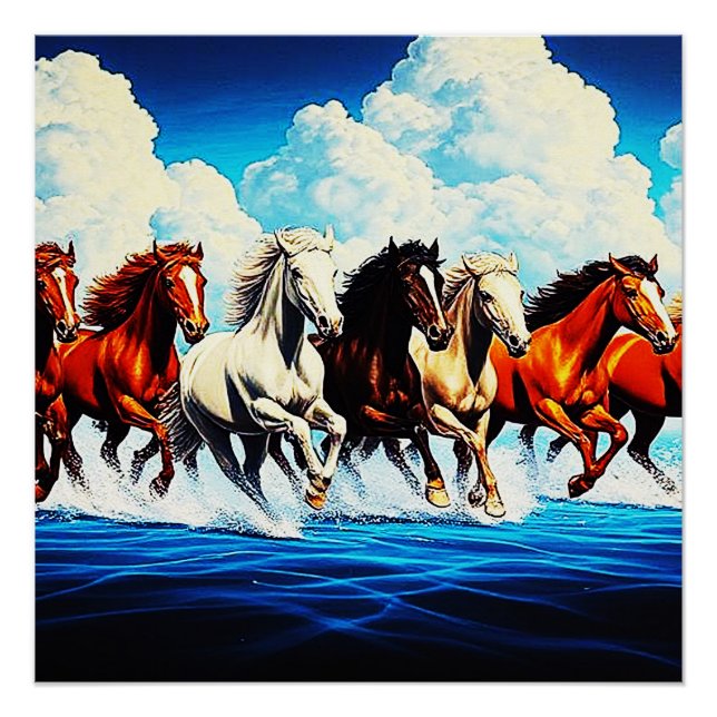 PÓSTER CAVALOS NO CÉU (Frente)