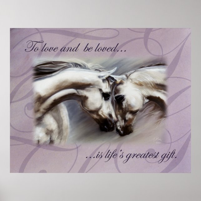 Póster Cavalos Preludes por Kim McElroy (Frente)