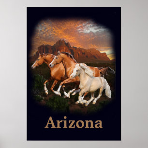 Poster Cavalos Selvagens do Arizona