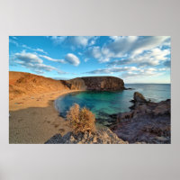 Cave de praia Lanzarote