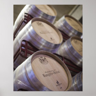 Póster Cave de vin de la Bodega Marques de Riscal, bodega
