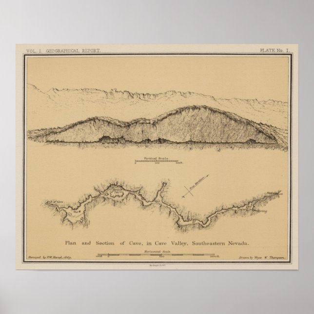 Poster Cave Valley, Nevada (Frente)