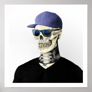 Póster Caveira com o Swagger