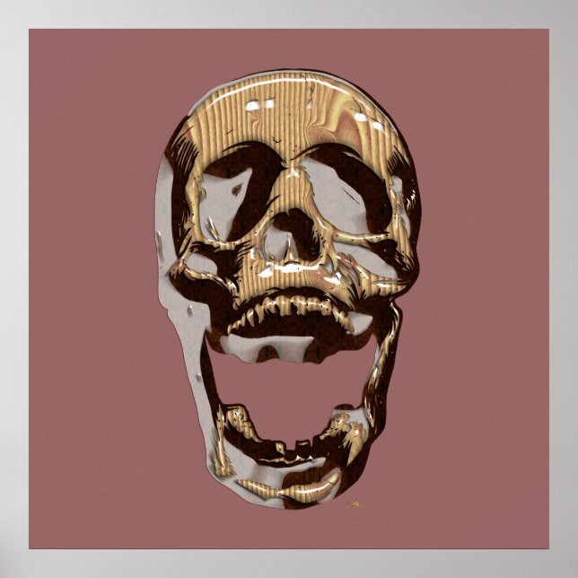 Póster Caveira de Madeira (Frente)