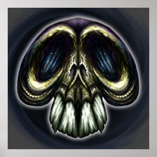 Póster Caveira do Ornamentado Indecente