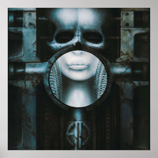 Poster Caveira Gigante de RH do Punk A Vapor