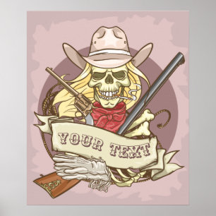 Poster Caveira Personalizável