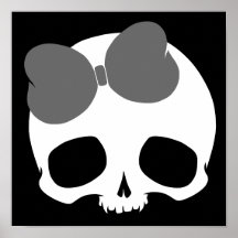Caveira Personalizável com Laço
