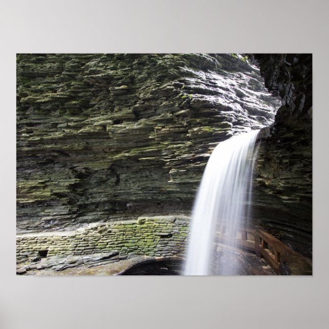 Póster Cavern Cascade, Watkins Glen State Park, Nova Iorq (Frente)