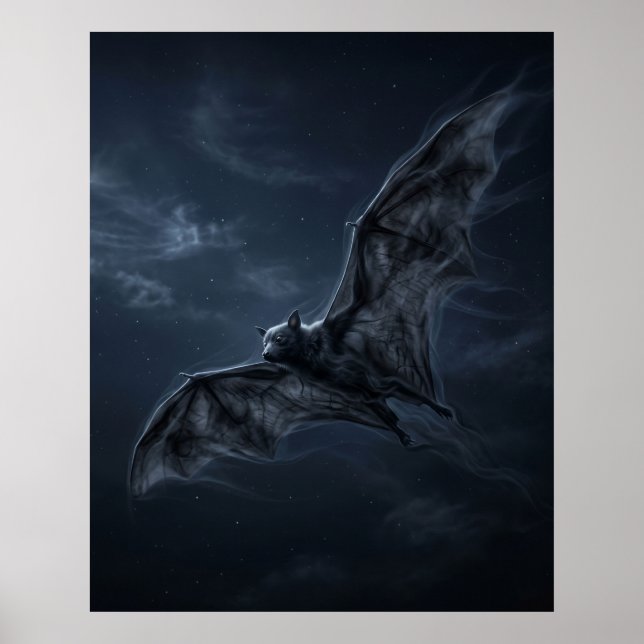 Poster Caverna ao Luar do Morcego das Sombras (Frente)