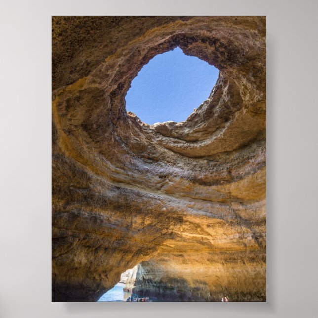 Poster Caverna Benagil no Algarve (Frente)