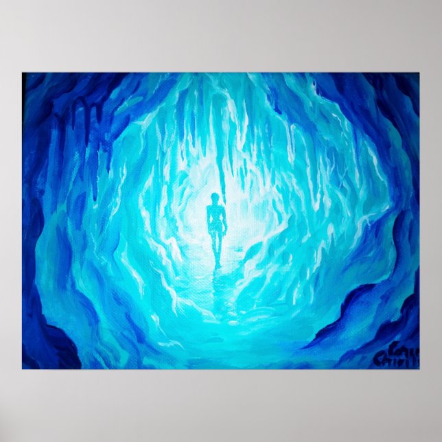 Poster caverna congelada (Frente)