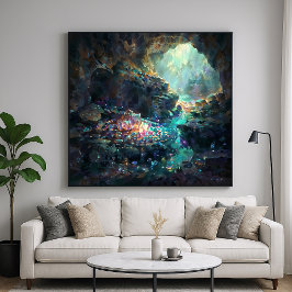 Poster Caverna de Gems - Estilo Maravilha Natural