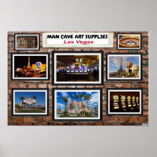 Poster Caverna do Homem Arte Las Vegas.