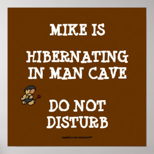 Póster Caverna Hibernating do homem