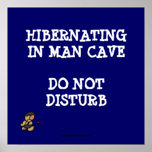 Póster Caverna Hibernating do homem