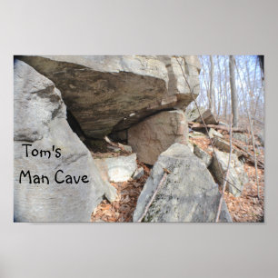 Poster Caverna real do homem