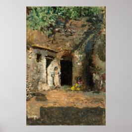 Poster Cavernas de Roma, Cartaz de Arte Fino Mariano Fort