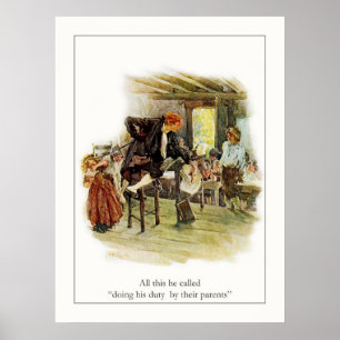 Póster Cavidade sonolento: Fazendo seu dever