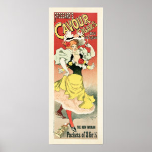 Poster CAVOUR CIGARS, de Frossard, por Georges Meunier Fr