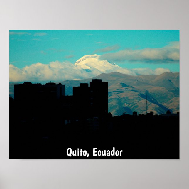 Poster Cayambe Volcano, Quito, Equador (Frente)