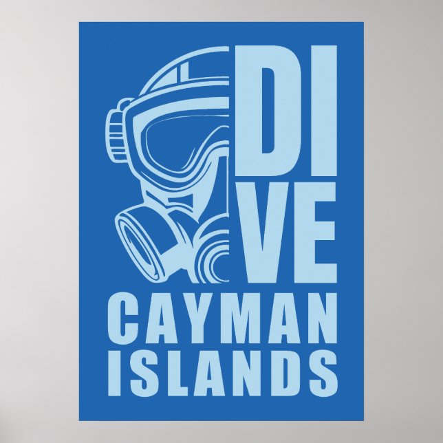 Poster Cayman Islands Diving (Frente)