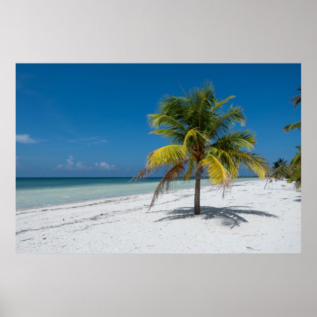 Poster Cayo Blanco Beack in Cuba (Frente)