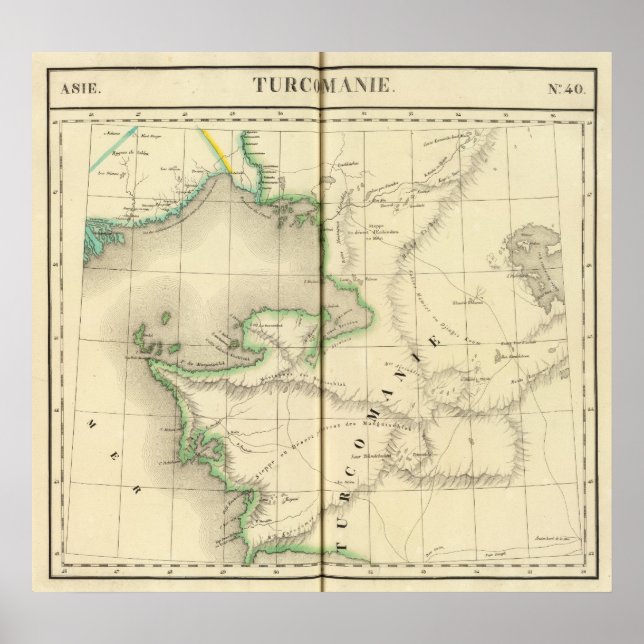 Poster Cazaquistão, Usbequistão (Frente)