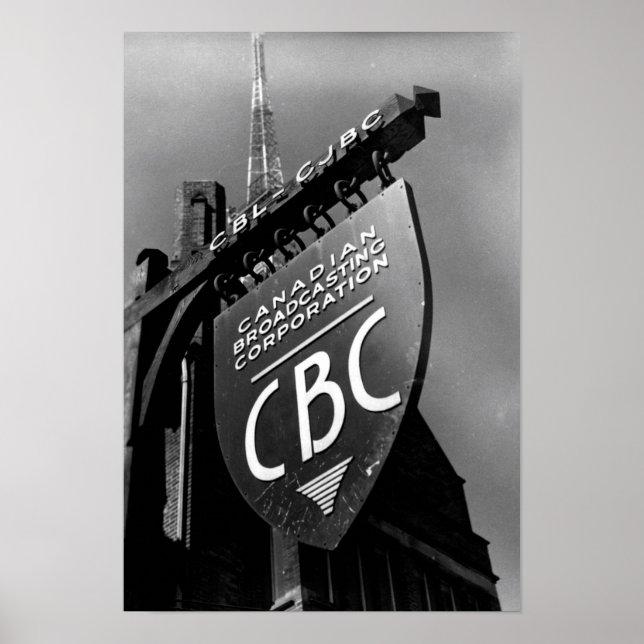 Poster CBC Jarvis Street Sign (1940) (Frente)