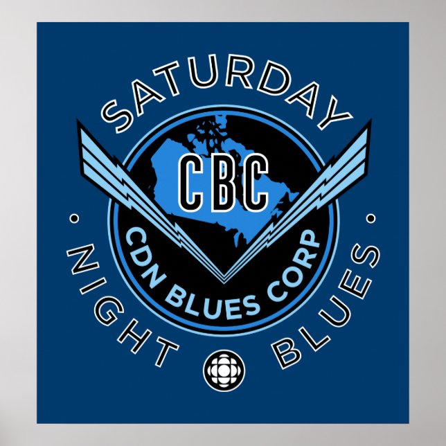 Póster CBC Sábado à Noite Blues (Frente)