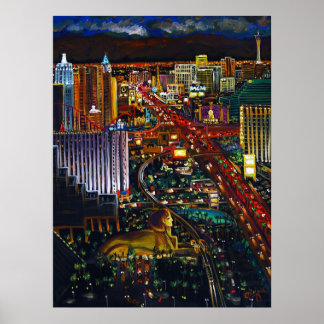 Poster CBjork Las Vegas Cityscape