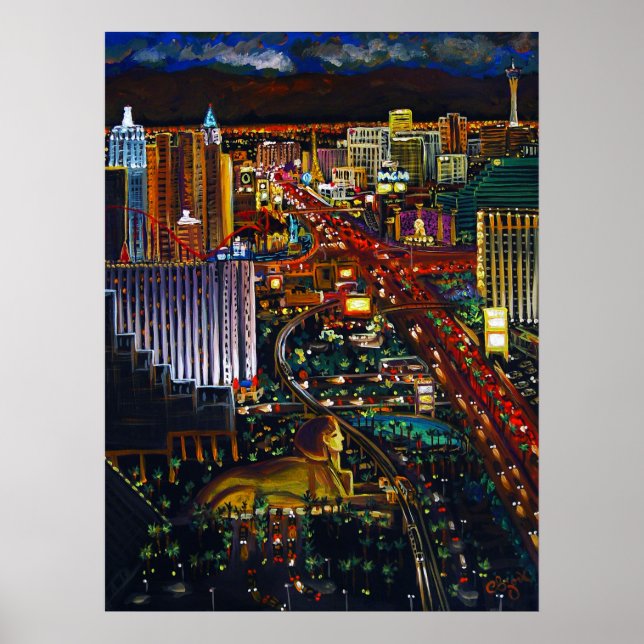 Poster CBjork Las Vegas Cityscape (Frente)