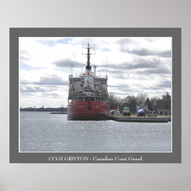 Póster CCGS GRIFFON - Guarda costeira canadiana (Frente)