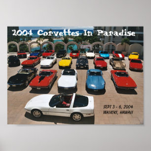 Póster CCOH Corvettes In Paradise 2004