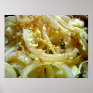 Póster Cebolas fritadas