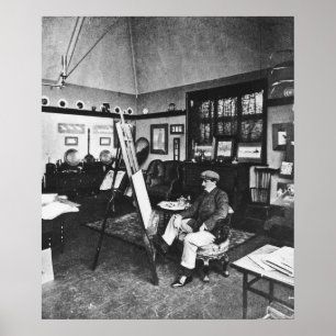 Póster Cecil Aldin em seu estúdio