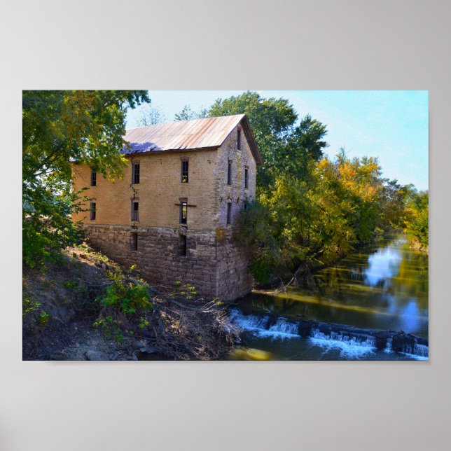 Póster Cedar Point Mill, Kansas (Frente)