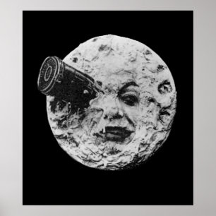 Poster CEDO CINEMA Viagem à Lua por Georges Melies