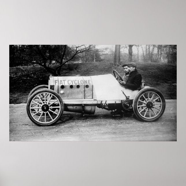 Póster Cedrino no Fiat Cyclone 1900 (Frente)