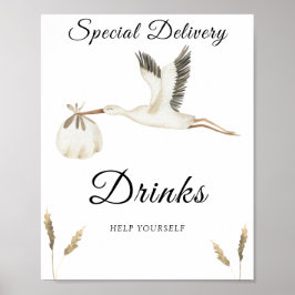 POSTER CEGONHA - BEBIDAS, SIRVA-SE