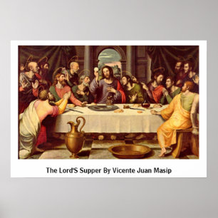 Póster Ceia Vicente Juan Masip dos senhores