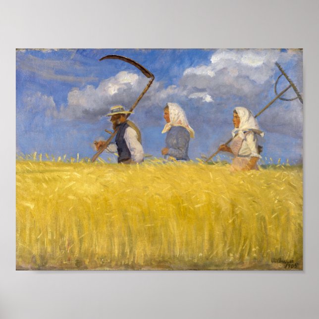 Poster Ceifeiros | Anna Ancher | (Frente)